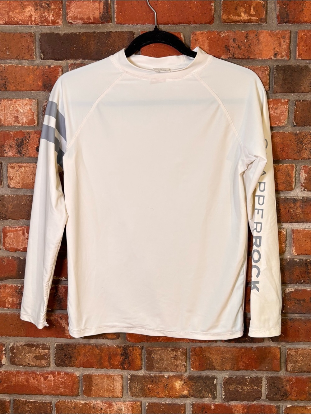 Snapper rock boys long sleeve rash guard UPF 50 white 12